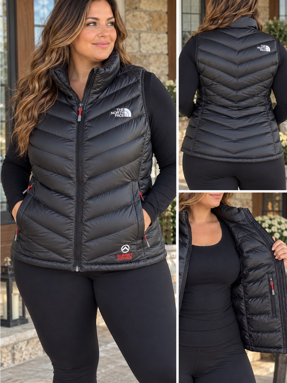 The North Face Summit Series Women's XL Black Down Insulated Vest